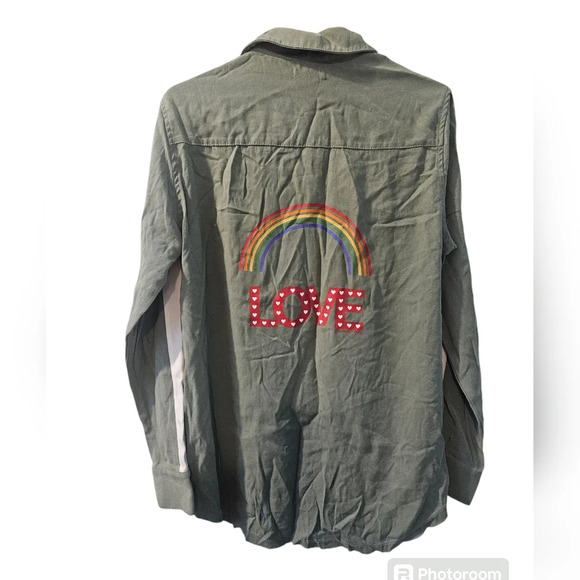 NWOT Lauren Moshi Sloane Rainbow LOVE - Picture 3 of 8